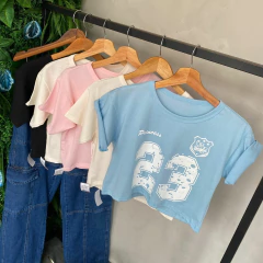 CROPPED T SHIRT ALGODAO NUMERO 23-