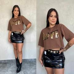 CROPED TEE LOVE- na internet