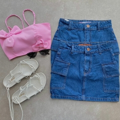 SAIA JEANS CARGO ESCURA