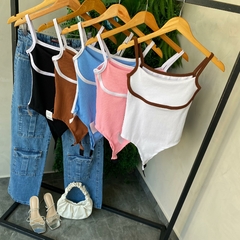 BODY RIBANA DUO COLOR SEM BOJO- - Gringa Store