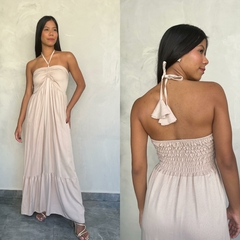 VESTIDO LONGO MARRANT AMARRAÇAO PESCOÇO- - loja online