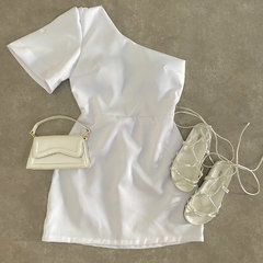VESTIDO MANGA UNICA ALFAIATARIA - loja online
