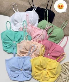 CROPED CREPE BOJO FLOR - na internet