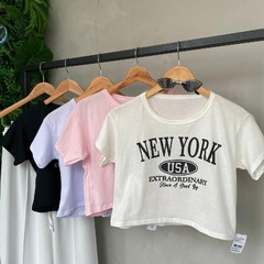 CROPED TEE NEW YORK NOVO- - comprar online