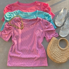 BLUSA MANGA PRINCESA EM LESE-