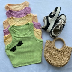 CROPED EM RIBANA REGATA CAVADINHO- - Gringa Store