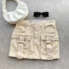 SAIA ESTILO CARGO BEGE- - comprar online