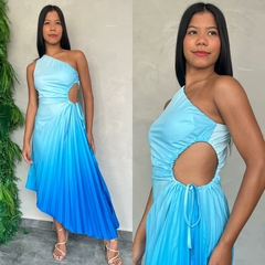 Imagem do VESTIDO PLISSADO DEGRADE-