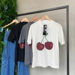 TEE SHIRTS GOLA CEREJA- - loja online