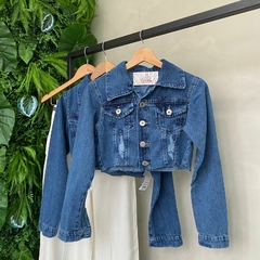 JAQUETA JEANS MAIS MARY ESCURA- na internet