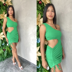 VESTIDO RIBANA RECORTES CURTINHO- - comprar online