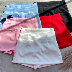 SHORT SAIA ALFAIATARIA BOLSO FAKE- P na internet