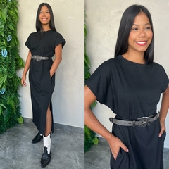 VESTIDO LONGO MALHA LISO- - comprar online