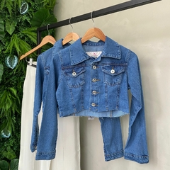 JAQUETA JEANS MAIS ESCURA S/CUSTURA- - comprar online