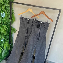 MACACAO LONGO JEANS BLACK ESTONADO-