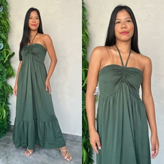 VESTIDO LONGO MARRANT AMARRAÇAO PESCOÇO- na internet