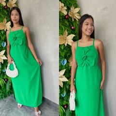 VESTIDO LONGO DUNA FLOR BRILHO- - comprar online