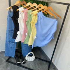 BLUSA ASSIMATRIA ALFAIATARIA COM ZIPER LATERAL- - Gringa Store