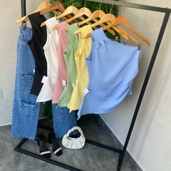 Imagem do BLUSA ASSIMATRIA ALFAIATARIA COM ZIPER LATERAL-