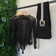 BODY TULE STRASS TRABALHADO- na internet