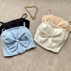 CROPED CREPE BOJO FLOR - na internet