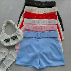 SHORT ALFAIATARIA CINTO TRADICIONAL-