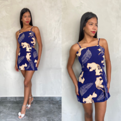 MACAQUINHO CREPE ALÇA FLORAL-