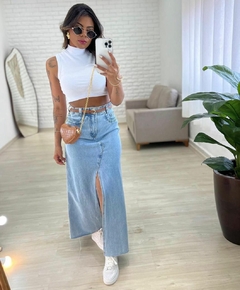 SAIA JEANS MIDE FENDA- na internet