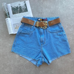 SHORT JEANS MAIS BASICO CINTO MARRON- - comprar online