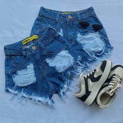 SHORT JEANS DESTROYED FERNADA- - Gringa Store