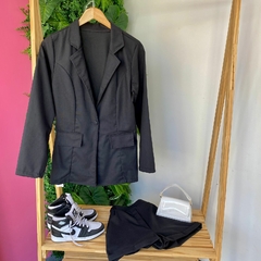 CONJUNTO BLAZER E SHORT LINHO - Gringa Store