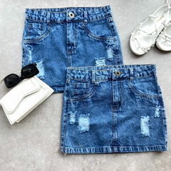 MINI SAIA JEANS MEDIO DESTROYED -