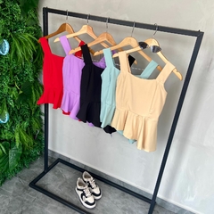 Imagem do BLUSA ALÇA CREPE ASSIMETRICA-