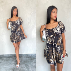 MACAQUINHO CREPE CIGANINHA FLORAL- - comprar online