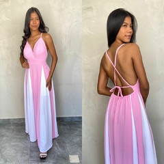 VESTIDO DUO COLOR BARBARA- na internet