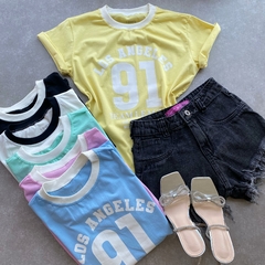 T- SHIRT ALGODAO LOS ANGELES 91- - comprar online