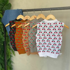 BLUSA REGATA GOLA MODAL CEREJAS- U - loja online