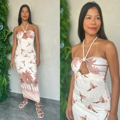 VESTIDO MID CORDAO AMARRAÇAO PESCOÇO- - comprar online