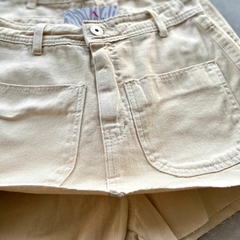 SHORT SAIA JEANS BOLSO BEGE- - loja online