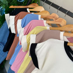 BLUSA MALHA DETALHE MANGA- - Gringa Store