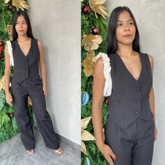 CONJUNTO CALÇA E COLETE ALFAIATARIA- - comprar online