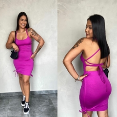 VESTIDO CURTO SUPLEX AMARRAÇAO- - comprar online