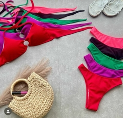 BIQUINI ATOALHADO ARGOLA- - Gringa Store