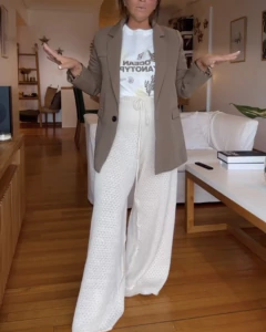 Wide Leg HANOI crudo - tienda online