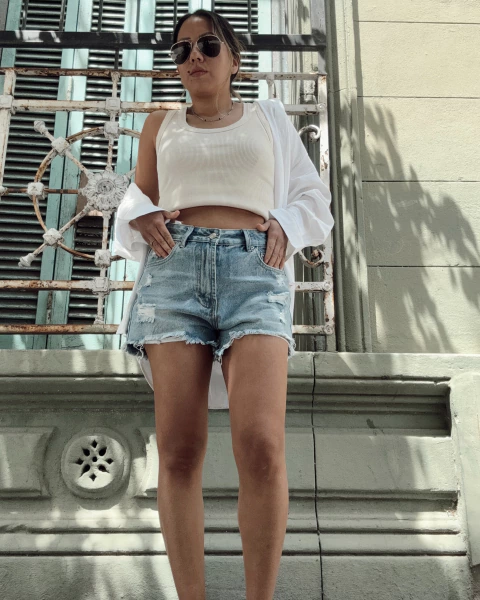 Short Charlotte denim - comprar online