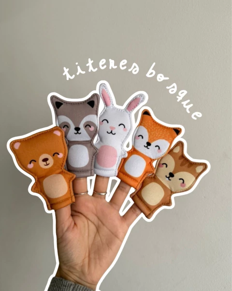 Set títeres de dedo BOSQUE - comprar online