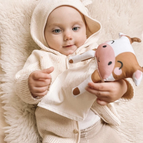 Mantita de apego Vaca