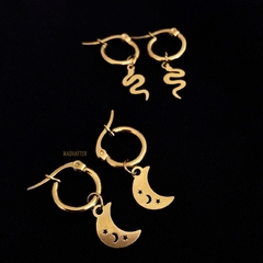 Aros dorado SERPIENTE