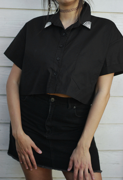 Camisa crop recta TELARAÑAS - MADHATTER