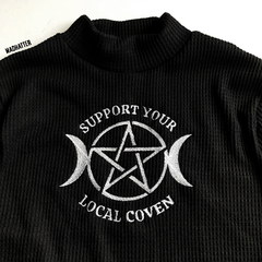 Buzo tejido SUPPORT YOUR LOCAL COVEN - MADHATTER